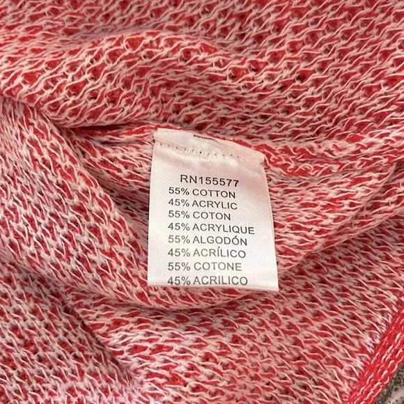 Miracle NWT Cream & Red Star Design Cropped Soft Sweater - Picture 6 of 6